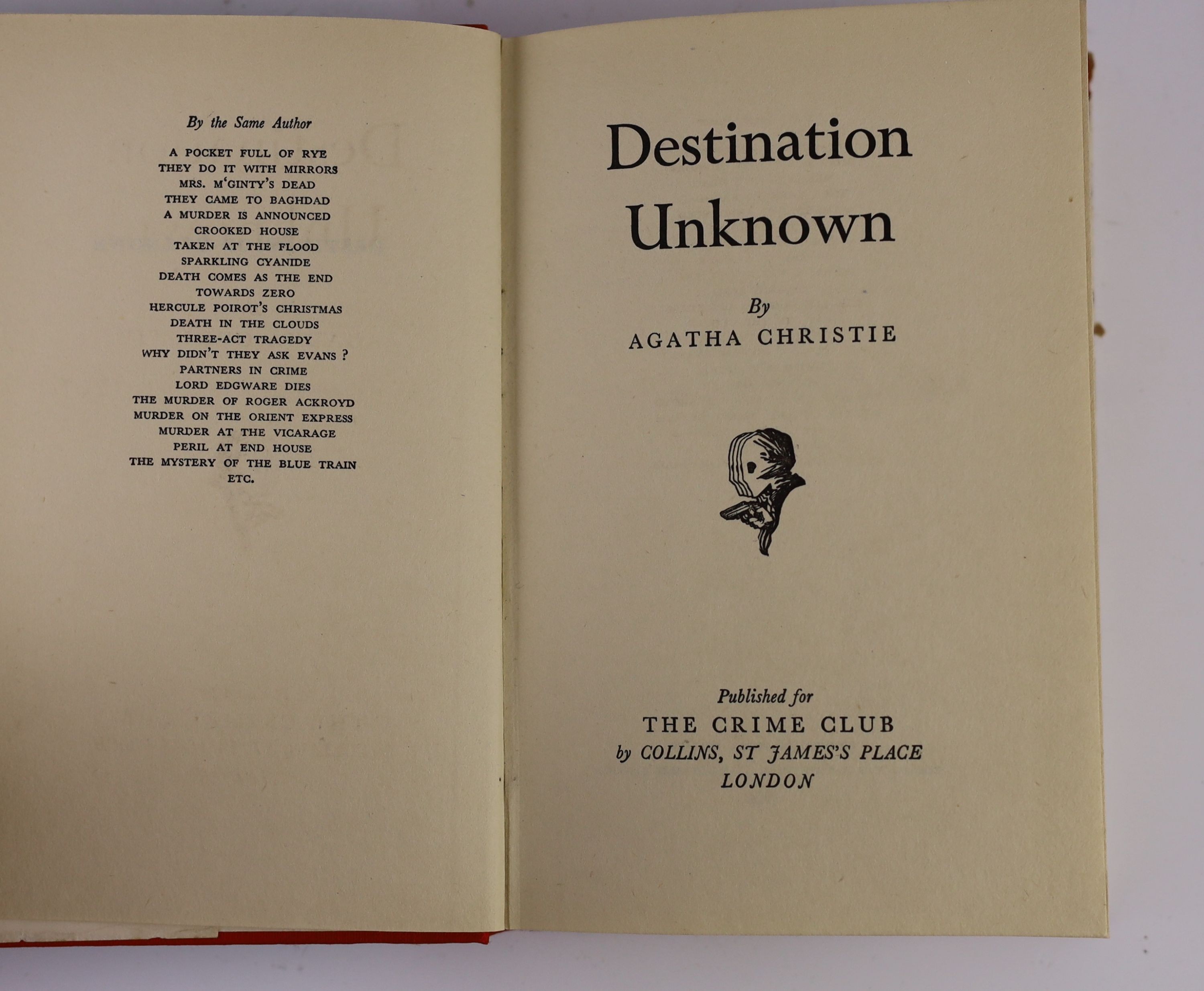 Christie, Agatha - Destination Unknown, 1st edition